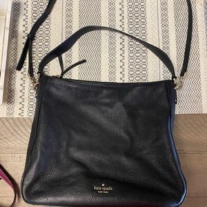 Kate Spade black leather crossbody
